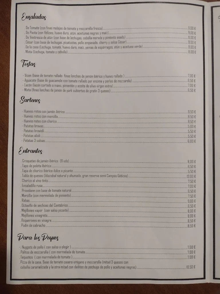 Menü_El Rincón de Vicen_Arnuero_Bild_1