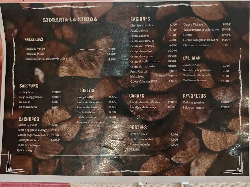 Menu_Sidrería La Xiriga_Arnuero_image_1