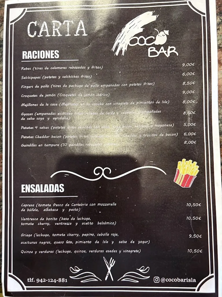 Menu_Cocobar Isla_Arnuero_image_4