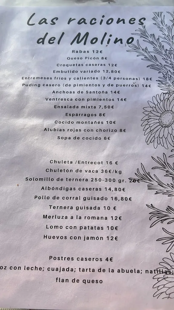 Menu_El Molino de Vejorís_Corvera de Toranzo_image_3