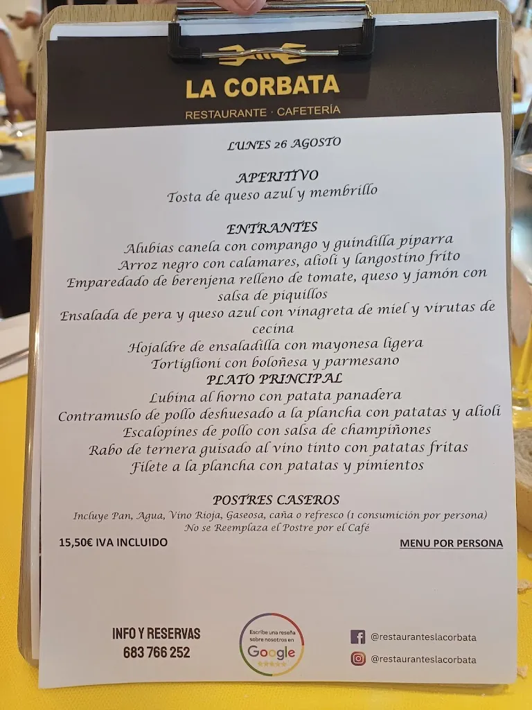 Menu_La Corbata_Corvera de Toranzo_image_1