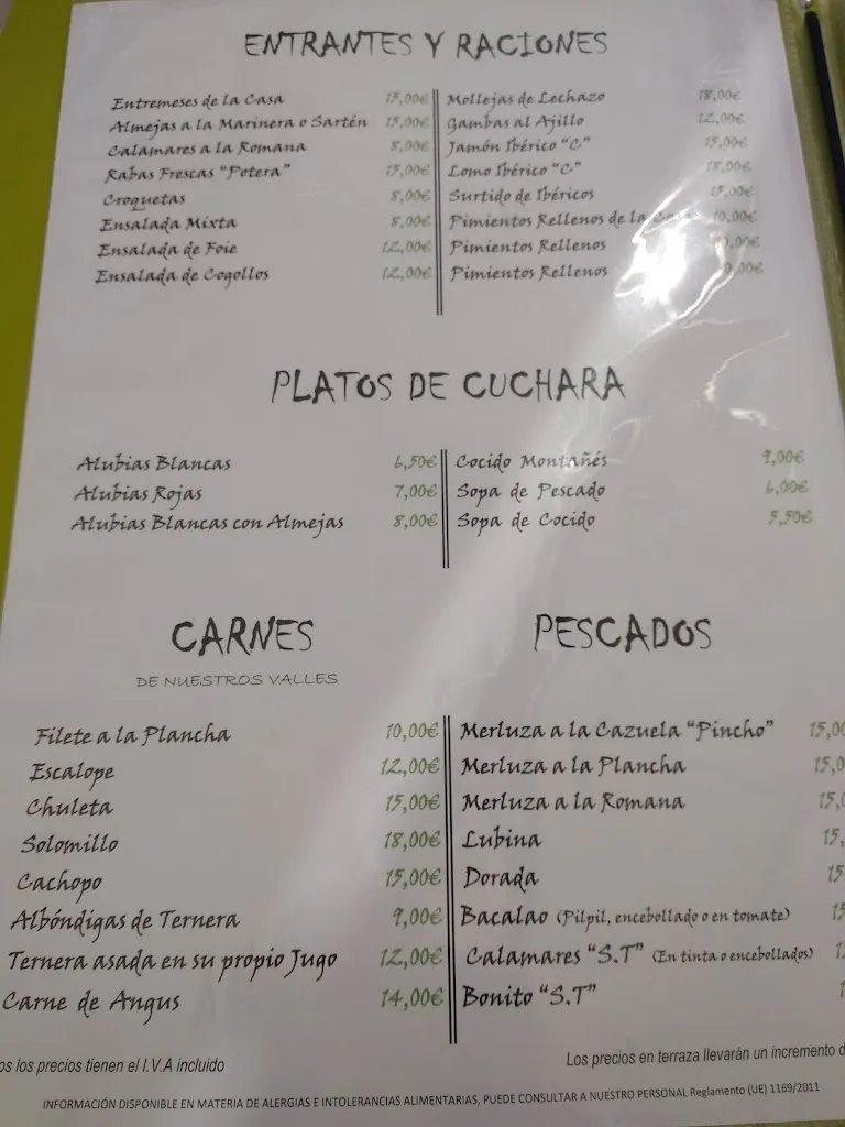 Menu_Bar Restaurante Casado_Corvera de Toranzo_image_1