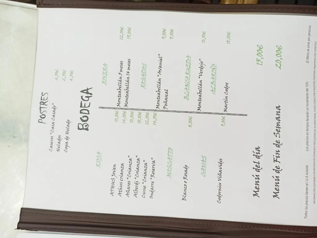 Menu_Bar Restaurante Casado_Corvera de Toranzo_image_4
