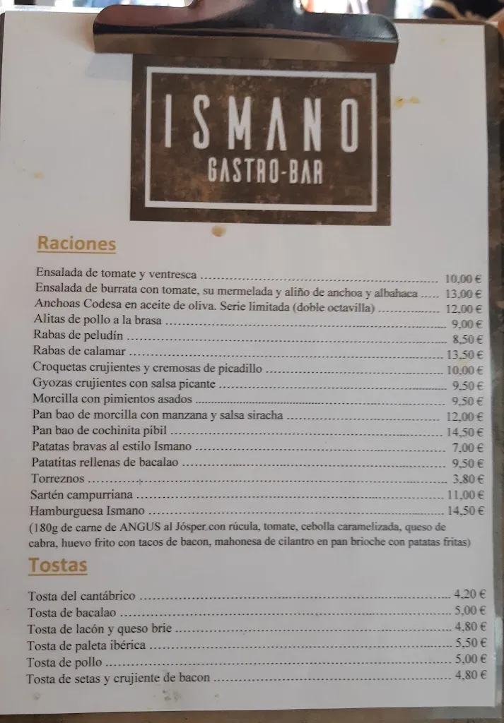 Menu_Ismano Gastrobar_Campoo de Enmedio_image_2