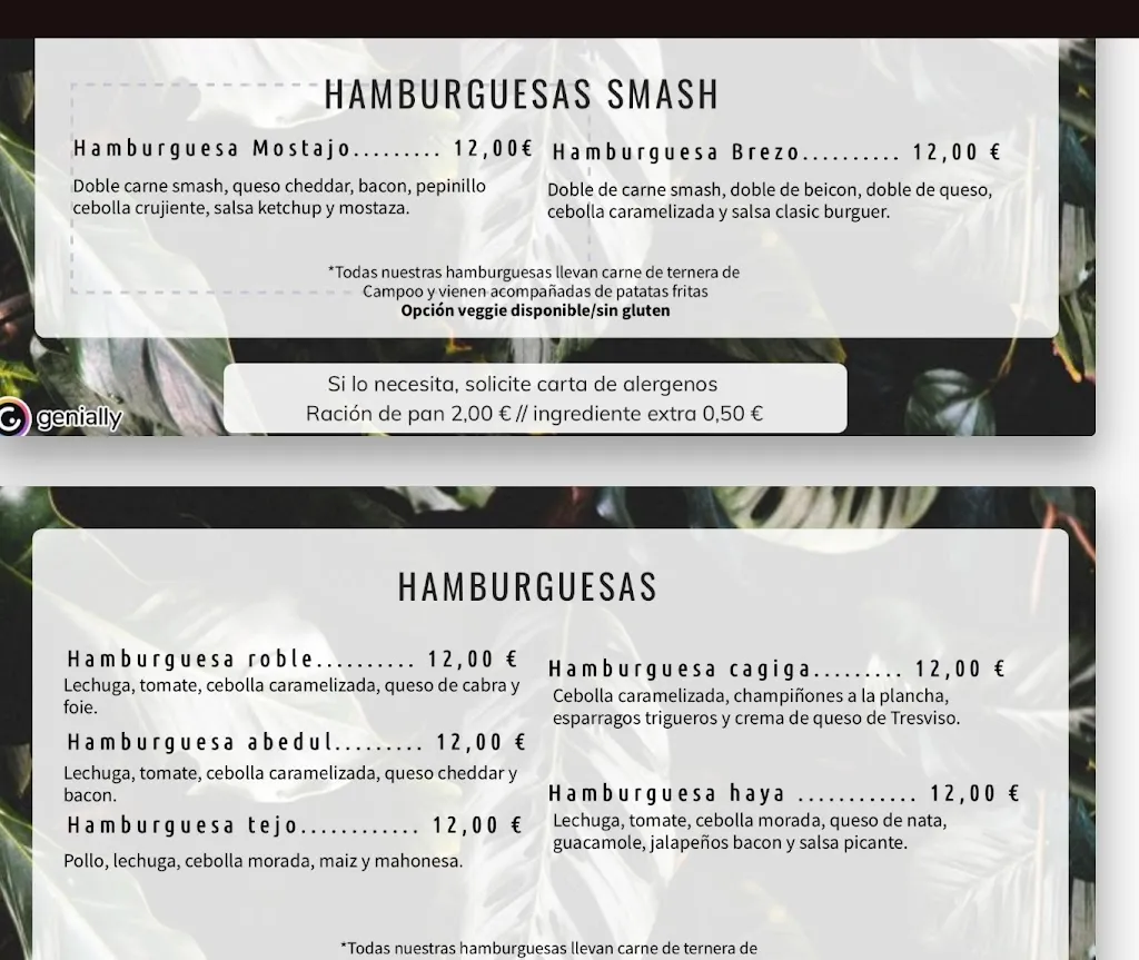 Menu_La Herradura Food&Drink_Campoo de Enmedio_image_1