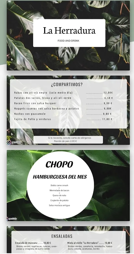 Menu_La Herradura Food&Drink_Campoo de Enmedio_image_3