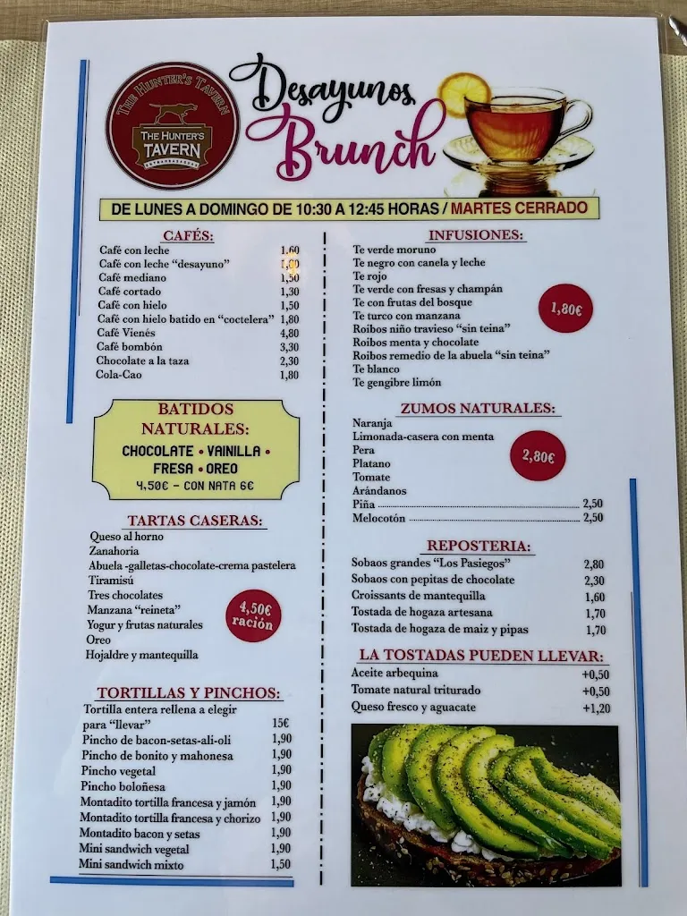 Menu_The Hunter´s Tavern_Entrambasaguas_image_1