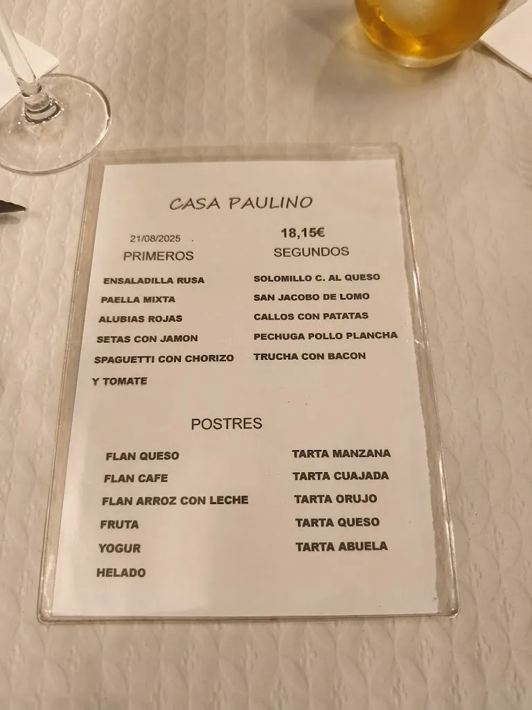Menu_Casa Paulino Restaurante_Corrales de Buelna Los_image_1
