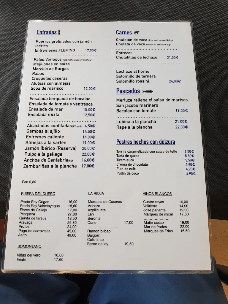 Menu_Hostal - Restaurante Fleming_Corrales de Buelna Los_image_1