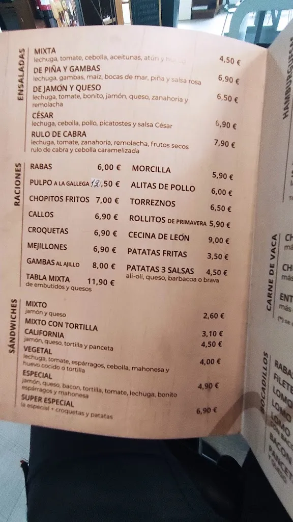 Menu_Cafeteria Altapeña Station, Gasoline Station and_Corrales de Buelna Los_image_2