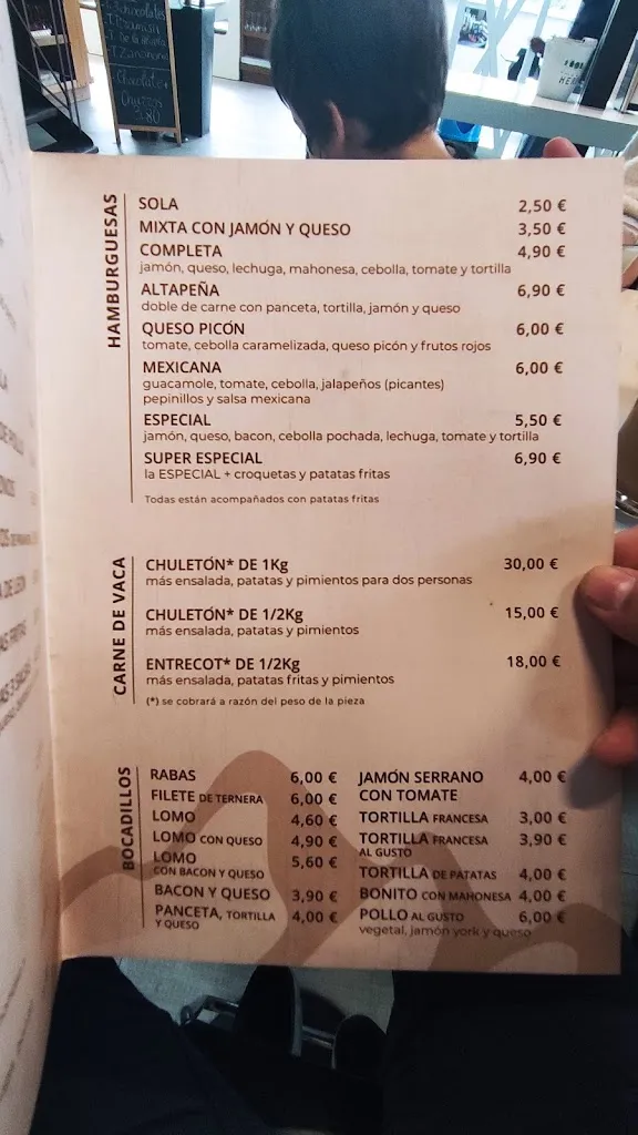 Menu_Cafeteria Altapeña Station, Gasoline Station and_Corrales de Buelna Los_image_3