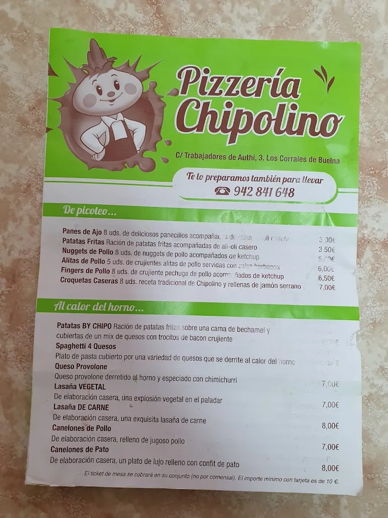 Menu_Pizzería Chipolino_Corrales de Buelna Los_image_1