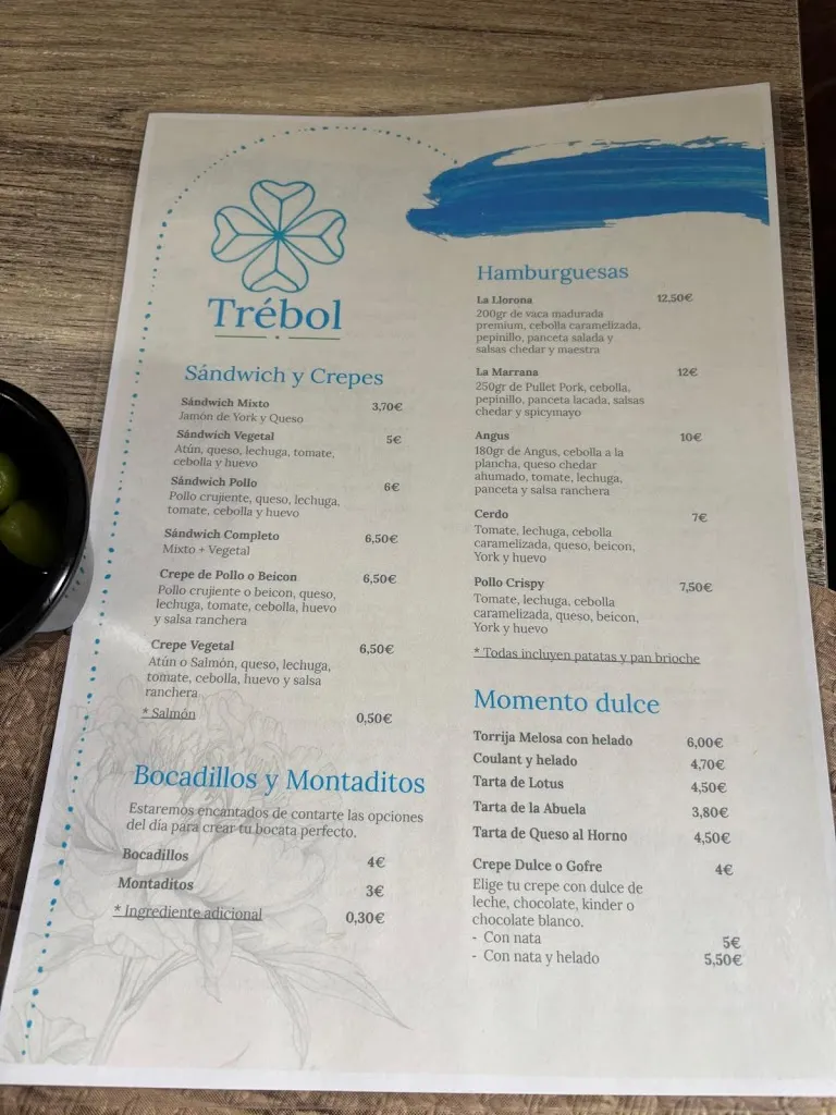 Menu_Bar Cafetería Trébol_Elche de la Sierra_image_1