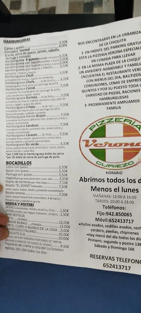 Menu_Pizzeria Verona_Guriezo_image_2