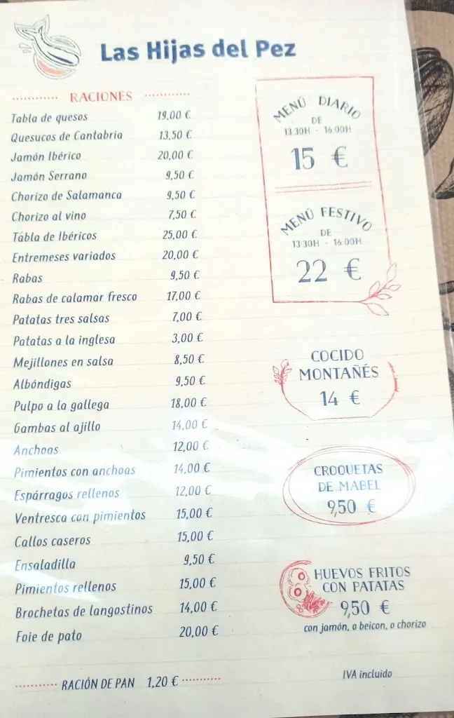Menu_Las Hijas del Pez_Liérganes_immagine_4
