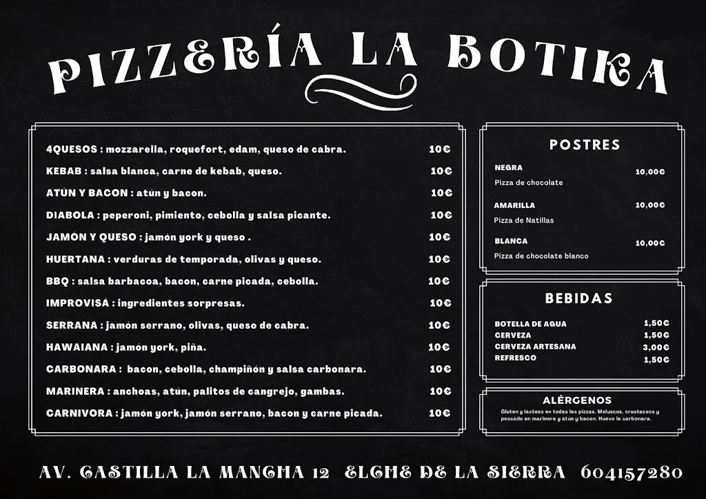 Menu_Pizzería la Botika_Elche de la Sierra_image_2