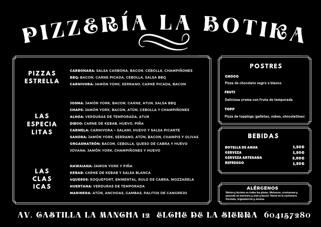 Menu_Pizzería la Botika_Elche de la Sierra_image_3