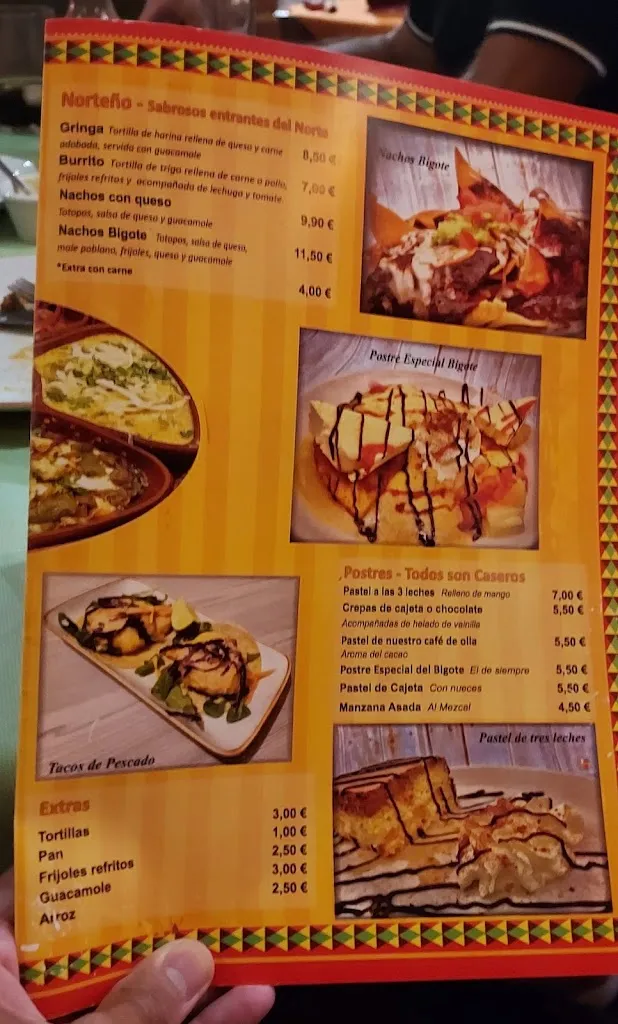 Menu_El Bigote Mexicano_Liérganes_immagine_1