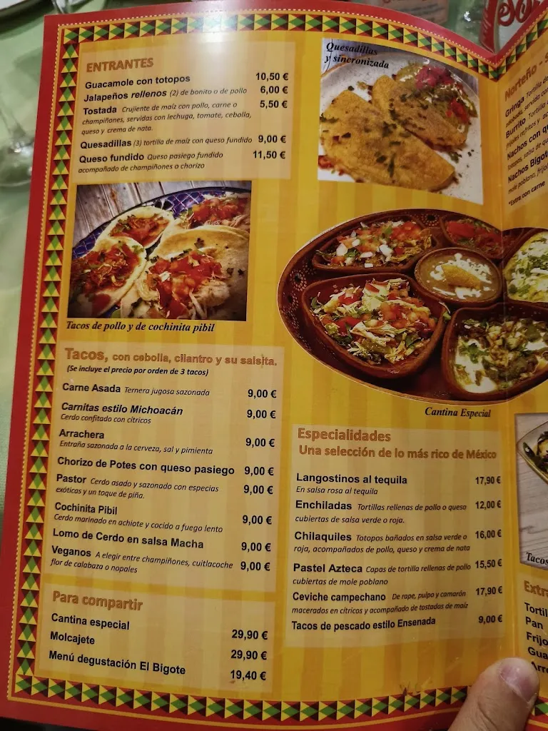 Menu_El Bigote Mexicano_Liérganes_immagine_3