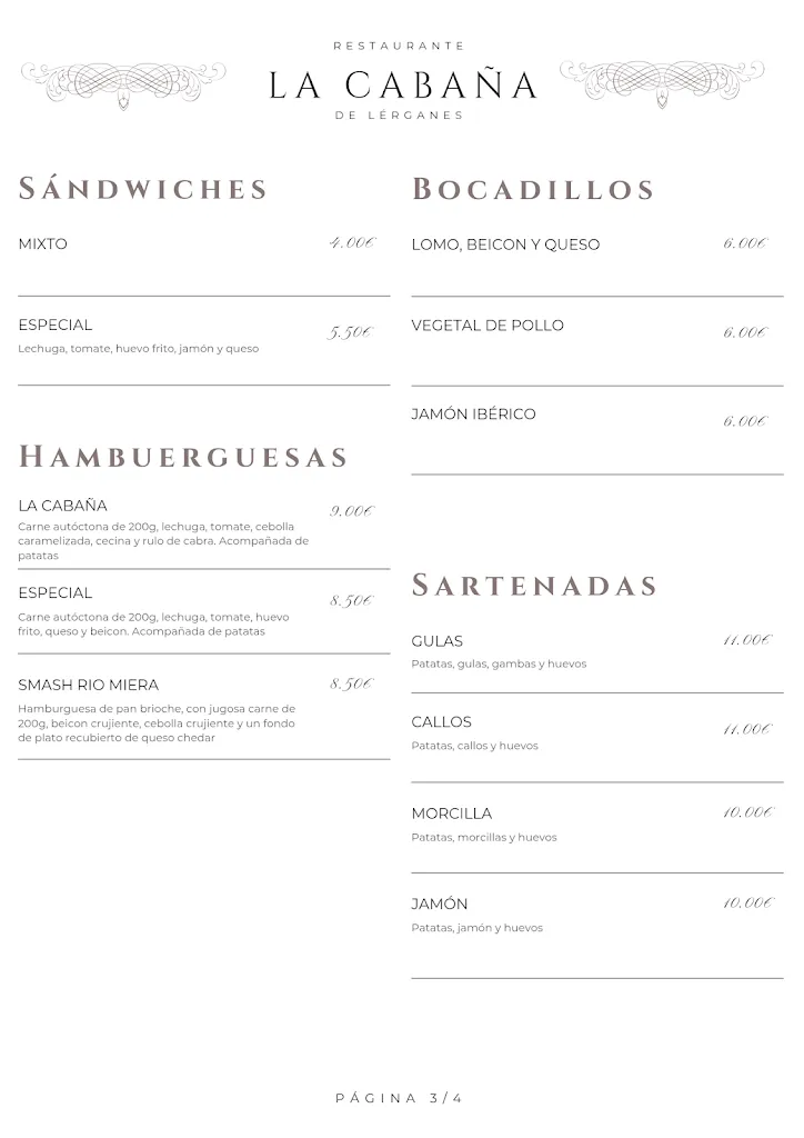 Menu_La Cabaña de Liérganes_Liérganes_image_2