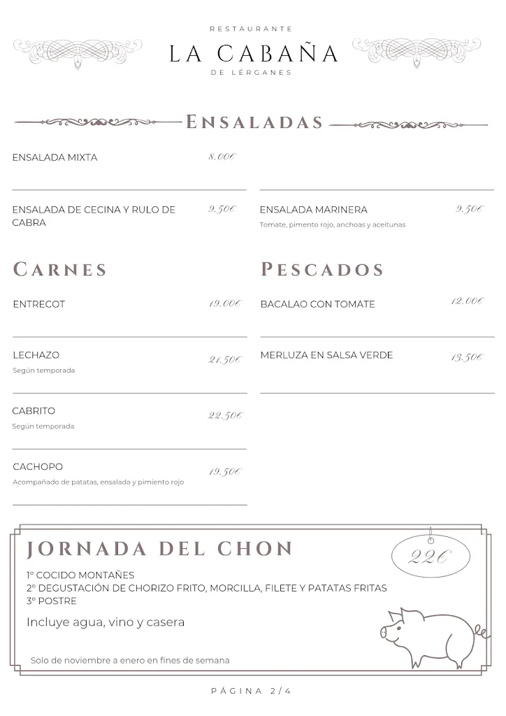 Menu_La Cabaña de Liérganes_Liérganes_image_3