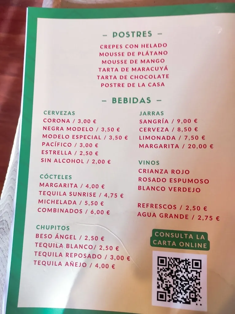 Menu_Tabascos Cantina Mexicana_Liérganes_image_1
