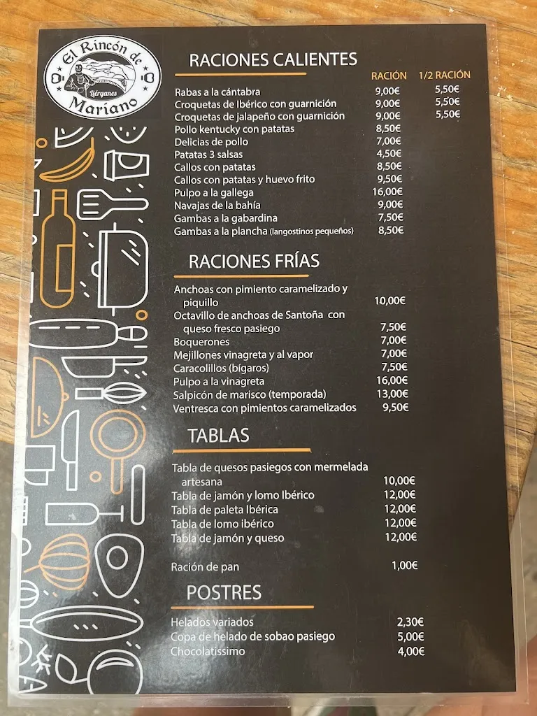 Menu_El Rincón de Mariano_Liérganes_image_1