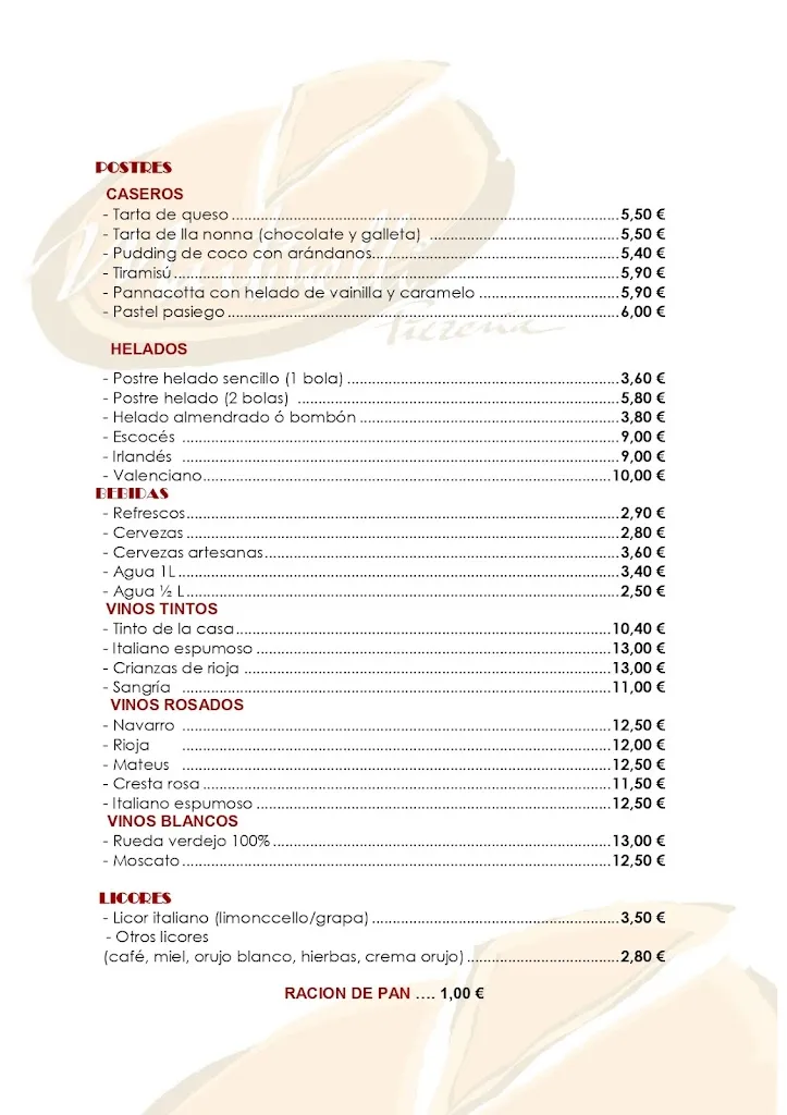 Menu_Pizzeria Martinelli_Liérganes_image_1