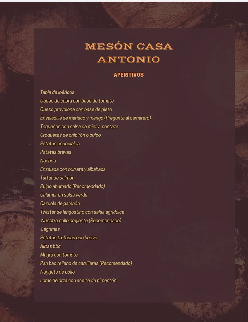 Menu_Mesón-Restaurante Casa Antonio._Elche de la Sierra_image_3