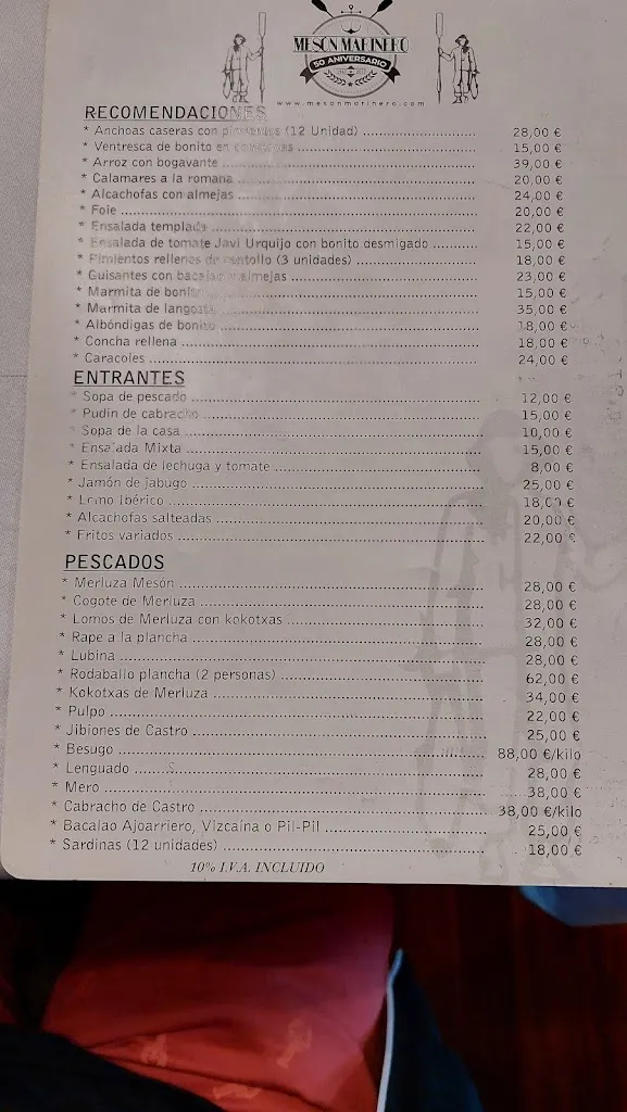 Menu_Mesón El Marinero_Castro-Urdiales_image_1