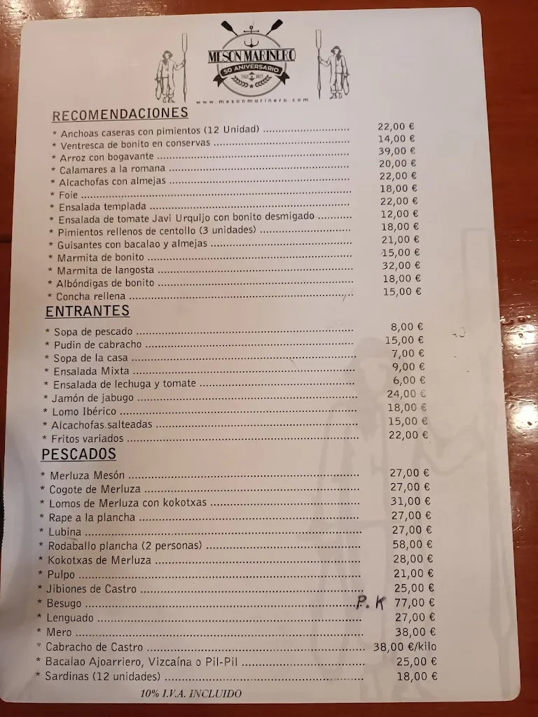 Menu_Mesón El Marinero_Castro-Urdiales_image_2