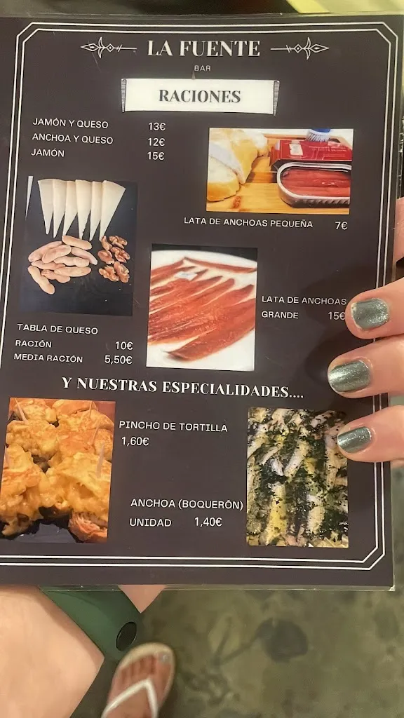 Menu_Bar La Fuente_Castro-Urdiales_image_1