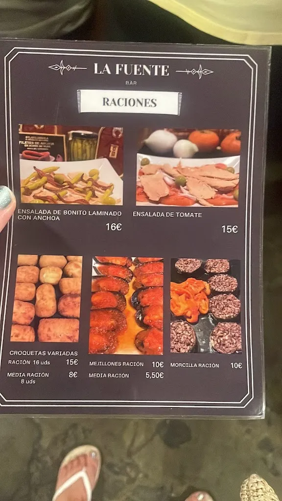 Menu_Bar La Fuente_Castro-Urdiales_image_4