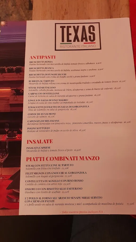 Menu_Tre Sorelle Ristorante Italiano_Castro-Urdiales_image_2