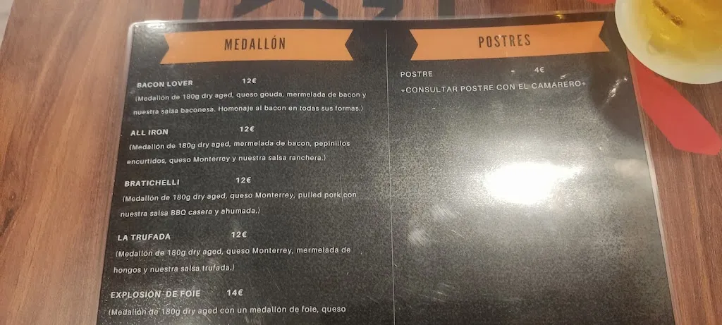 Menu_All Iron Factory_Castro-Urdiales_immagine_1