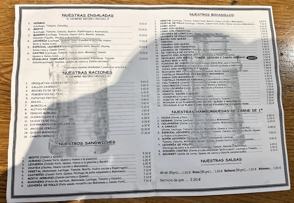 Menu_Restaurante La lechería de castro_Castro-Urdiales_image_1