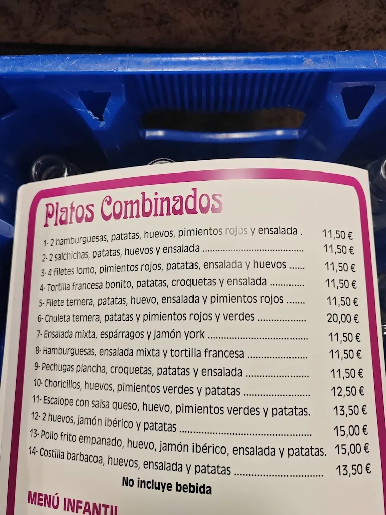 Menu_Bar la Tasca_Castro-Urdiales_image_2