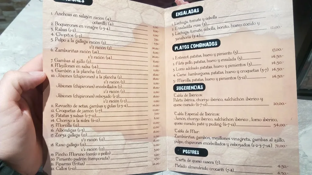 Menu_Bar Muro's_Castro-Urdiales_image_3