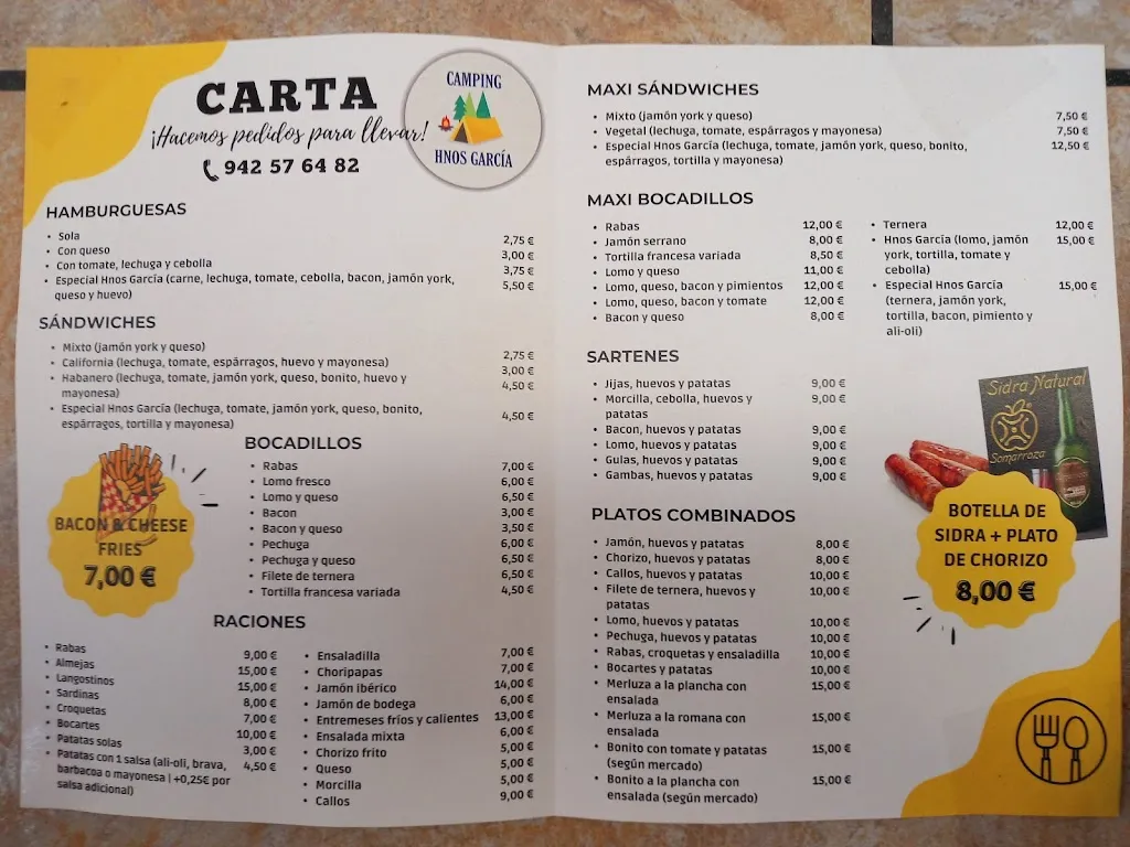 Menu_Camping Restaurante Hermanos García Cuchia_Miengo_image_4