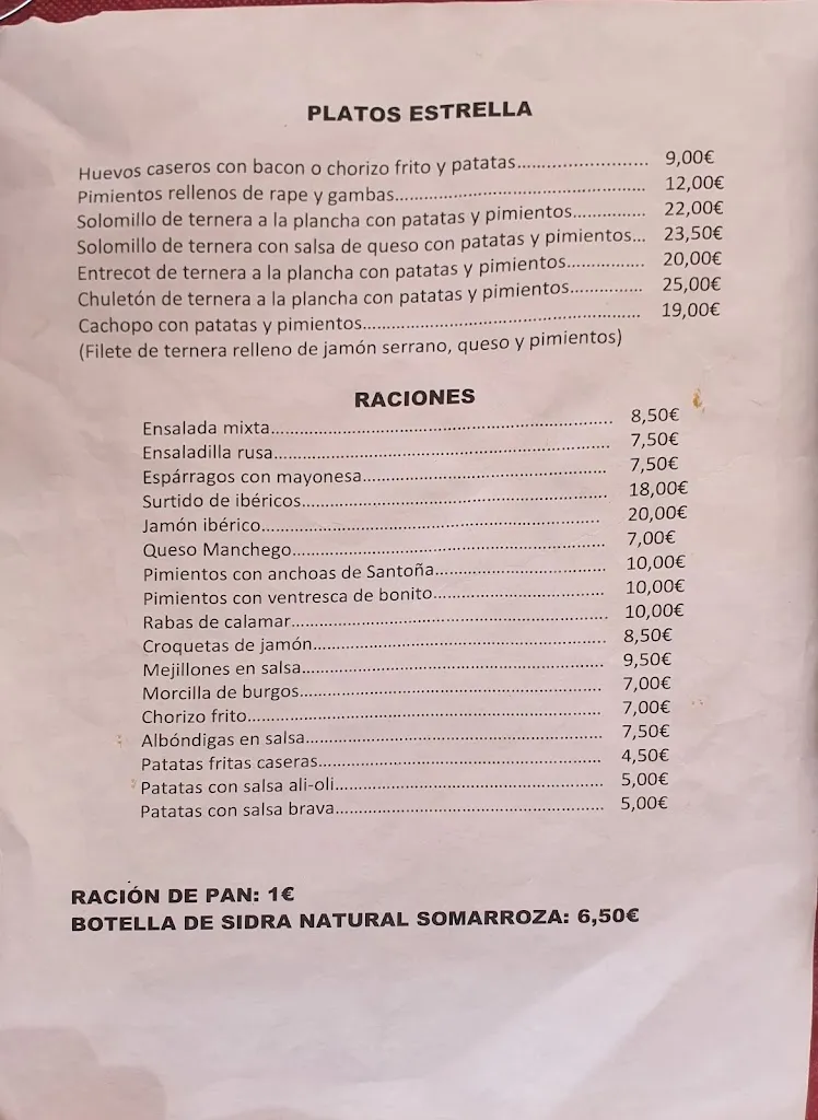 Menu_Restaurante los Renos_Penagos_immagine_4