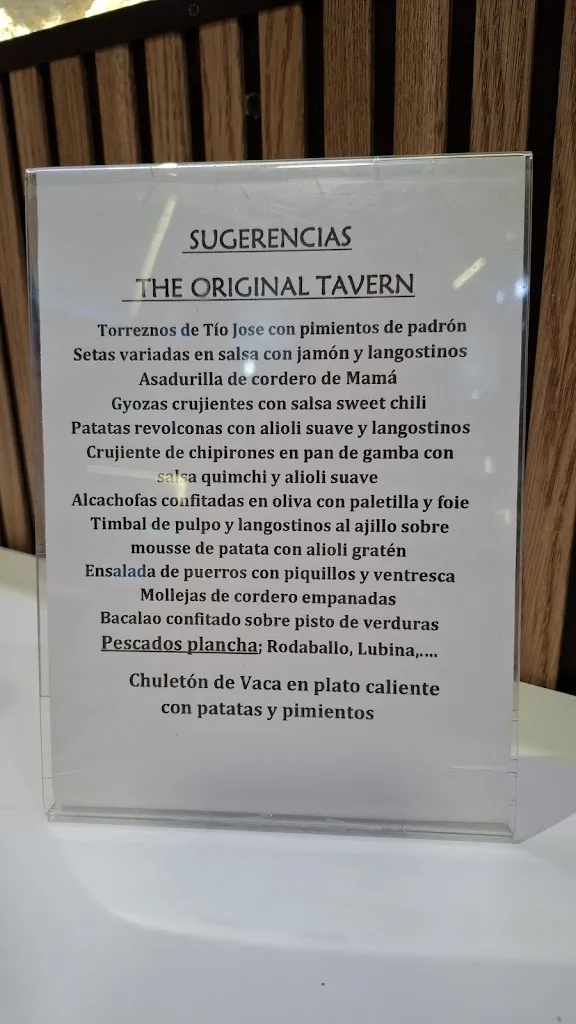 Menu_The Original Tavern_Medio Cudeyo_image_2