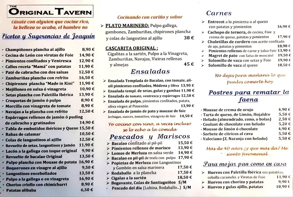 Menu_The Original Tavern_Medio Cudeyo_image_4