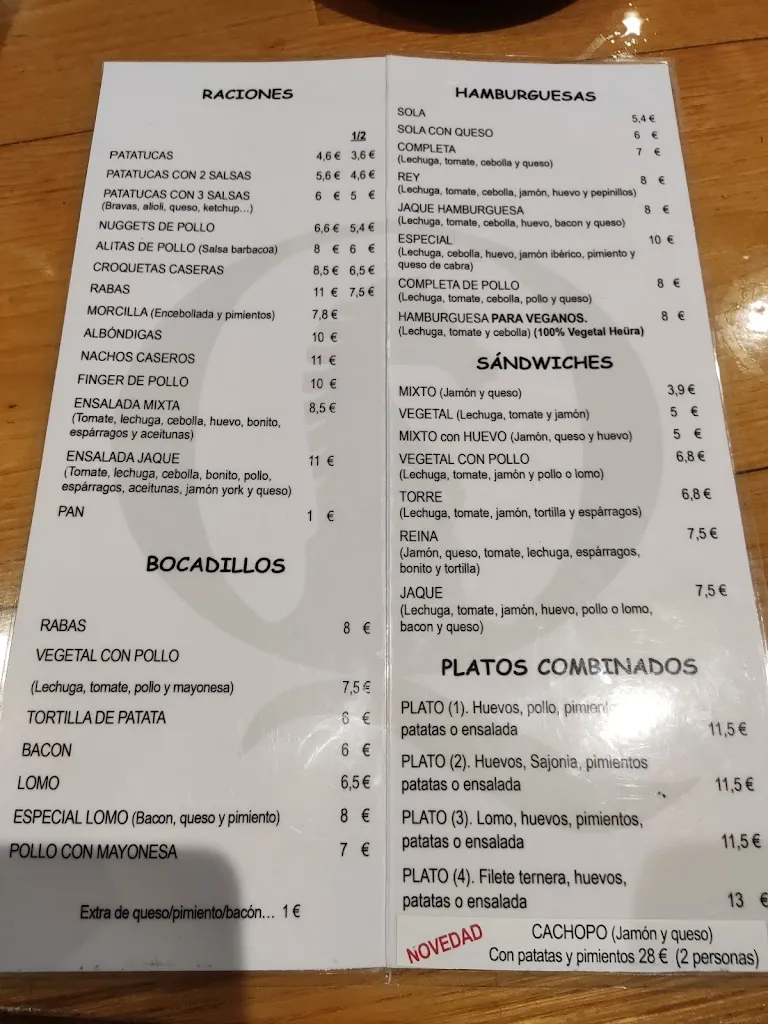 Menu_Pub restaurante JAQUE_Medio Cudeyo_image_2