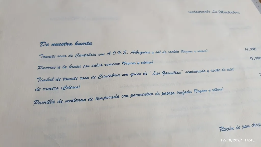 Menu_Restaurante La Martintera_Medio Cudeyo_immagine_1