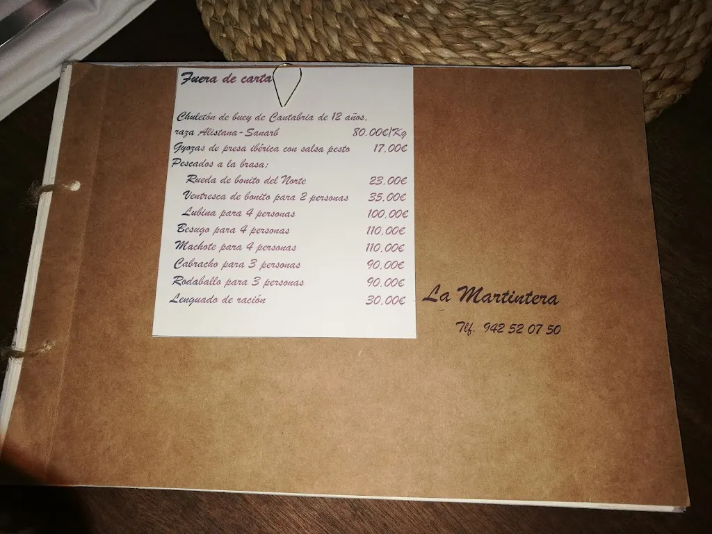 Menu_Restaurante La Martintera_Medio Cudeyo_immagine_3