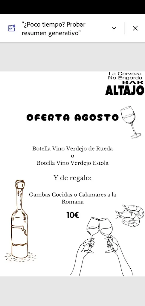Menu_Altajobar (braseria) Loterias Y Apuestas del Estado_Fuentealbilla_immagine_1