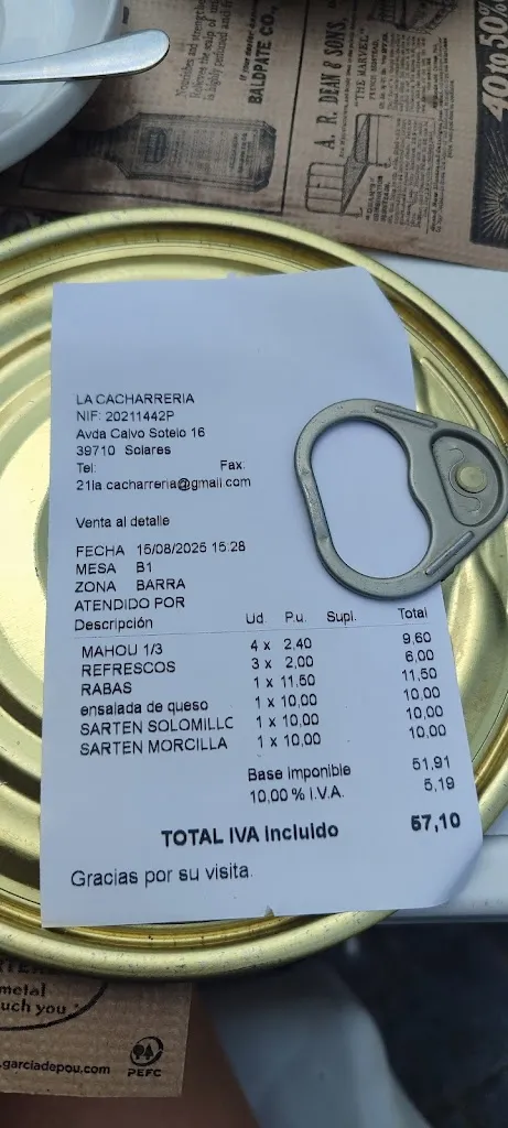 Patricia Martínez Escudero_Bar La Cacharrería_Medio Cudeyo_review