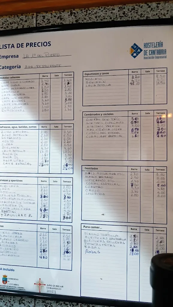 Oscar Javier_Restaurante La Primera del Puerto_Marina de Cudeyo_review