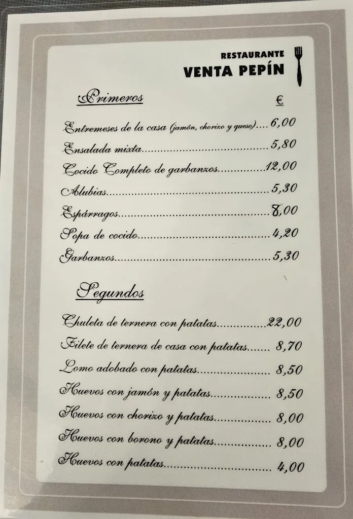 Menu_Venta de Pepín_Pesaguero_image_1