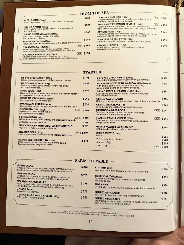 Menu_La Única CDMX_Polanco_image_2